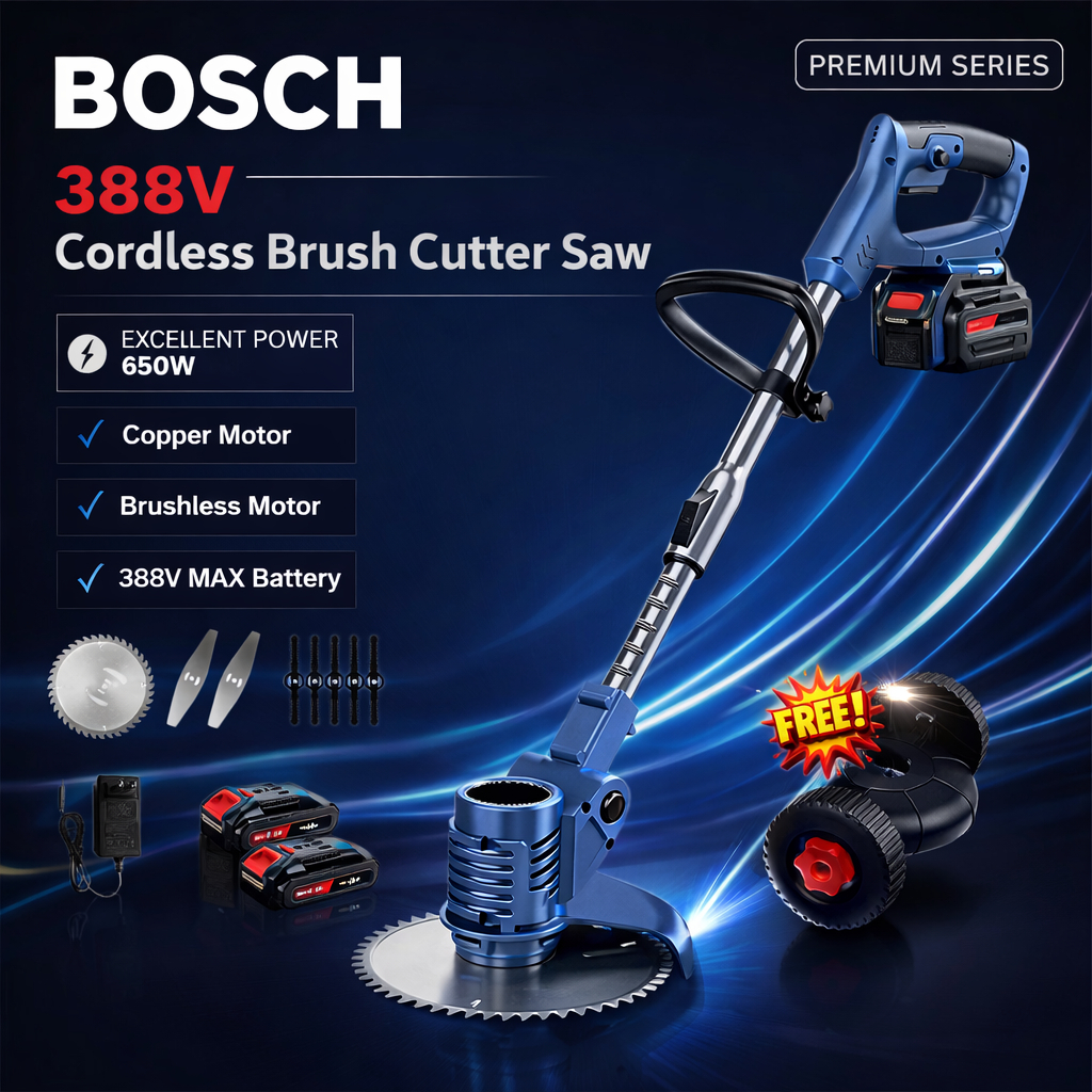 Bosch Mesin Potong Rumput Baterai 388V Mesin Pemotong Rumput Listrik Pemotong Rumput Elektrik Cordle