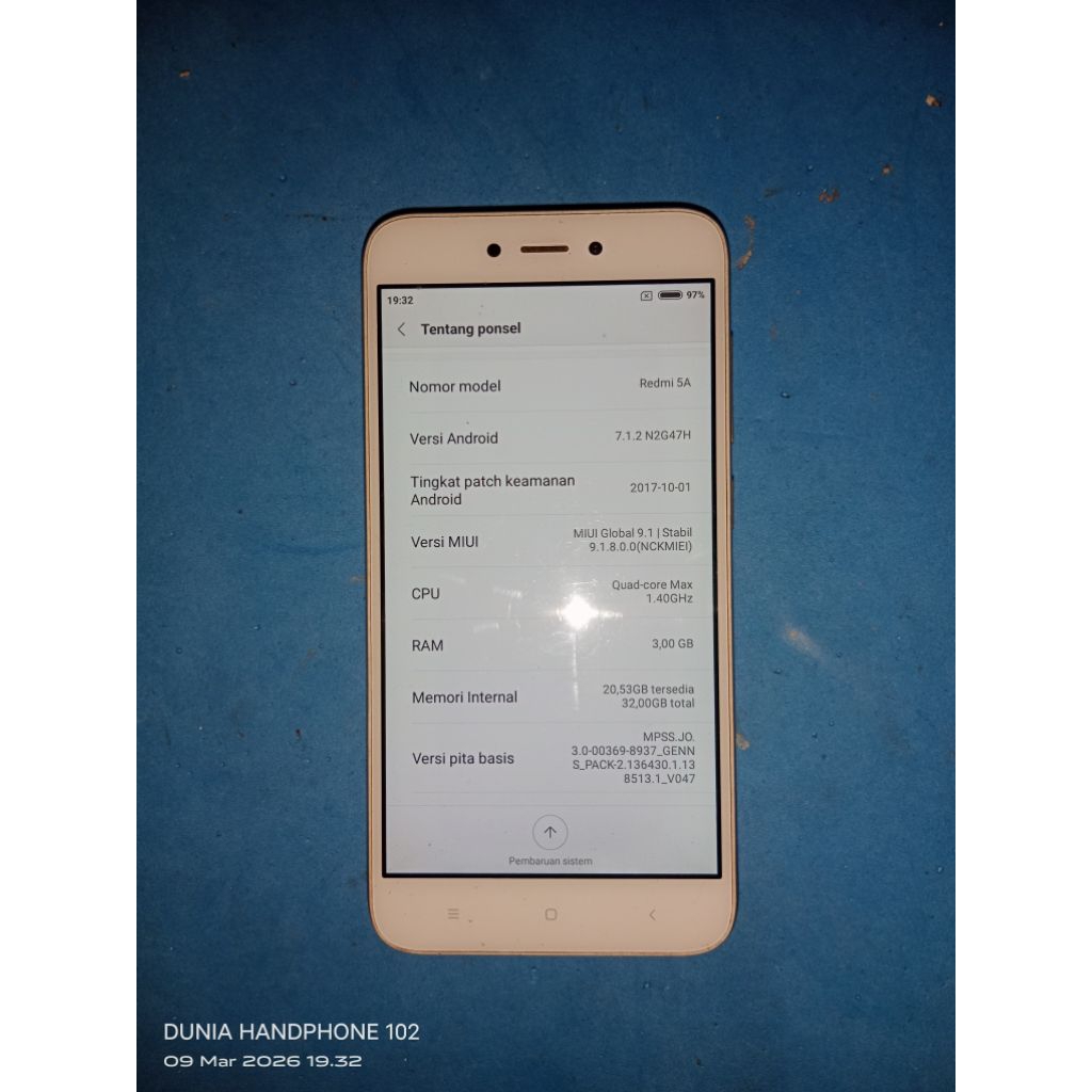 HANDPHONE XIOME REDMI 5A BEKAS SECOND NORMAL SIAPA PAKAI RAM 3/32