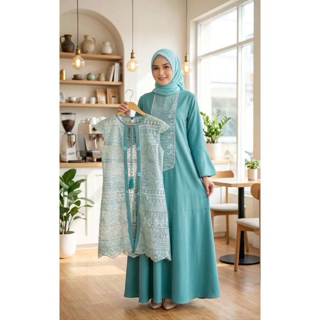 Gamis Jumbo (Outer+Inner terpisah) Remaja Kekinian Size L XL XXL XXXL 4L