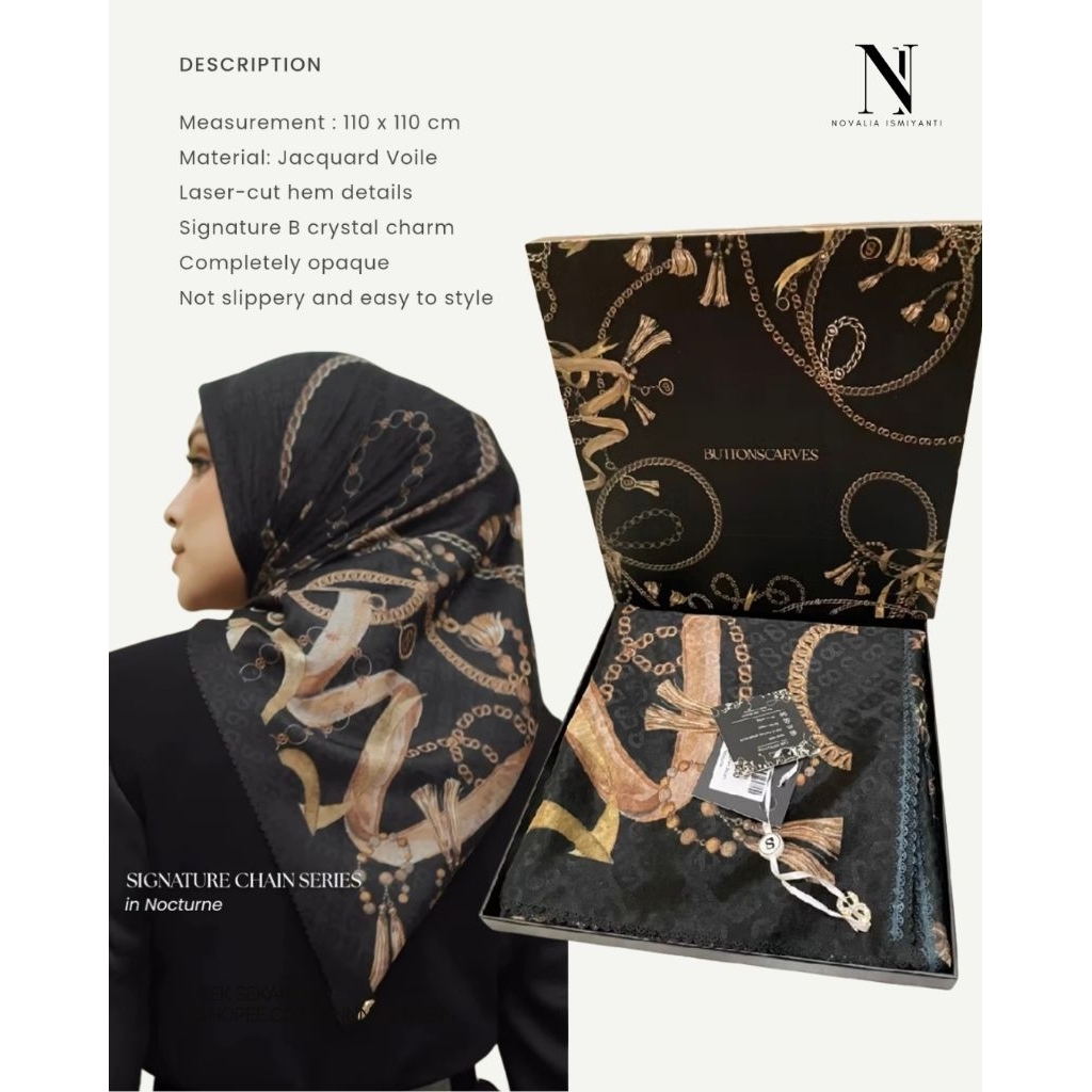 NEW Buttonscarves chain Nocturne exclusive plaza indonesia
