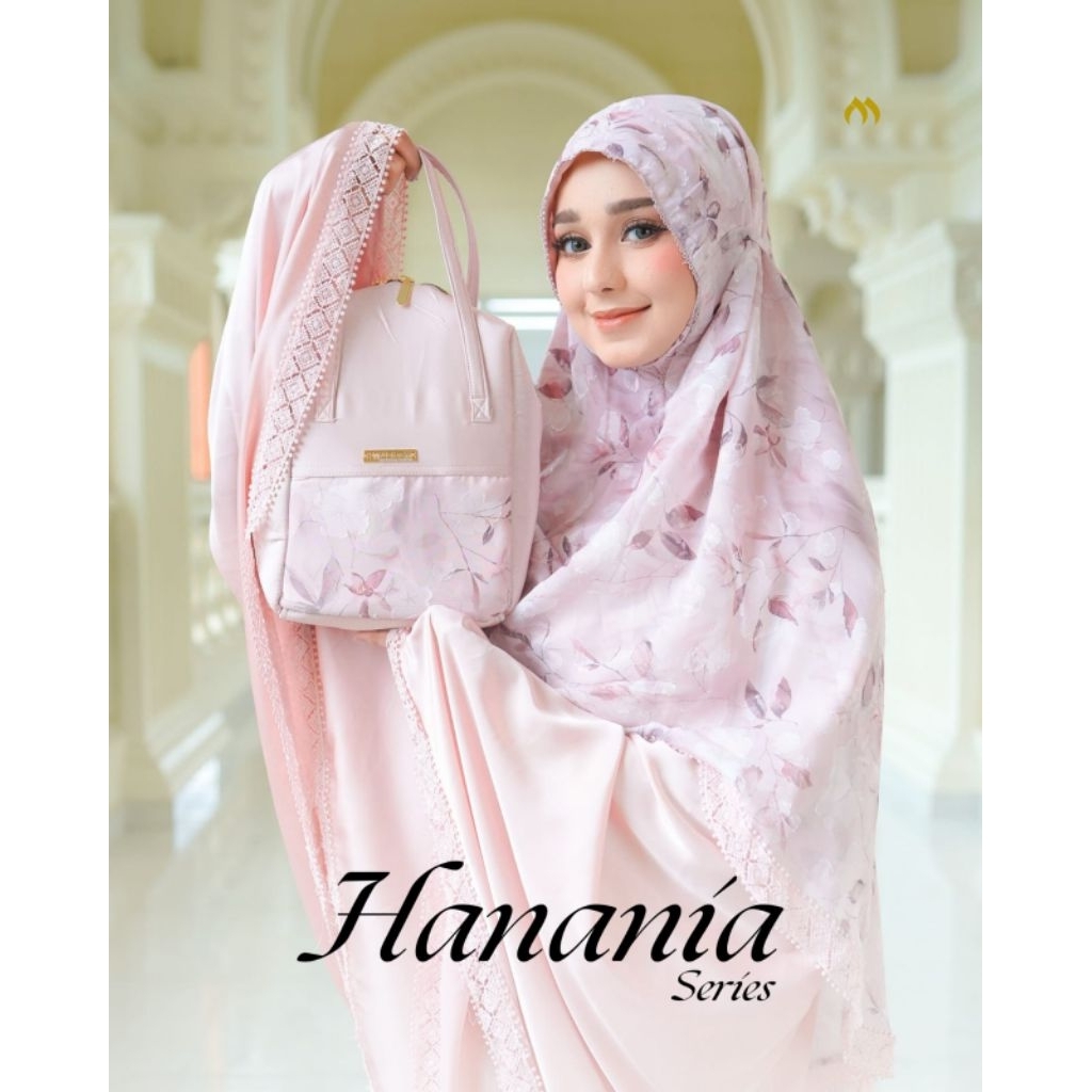 Mukena Hanania Series by Maryam Premium Jumbo 2 in 1