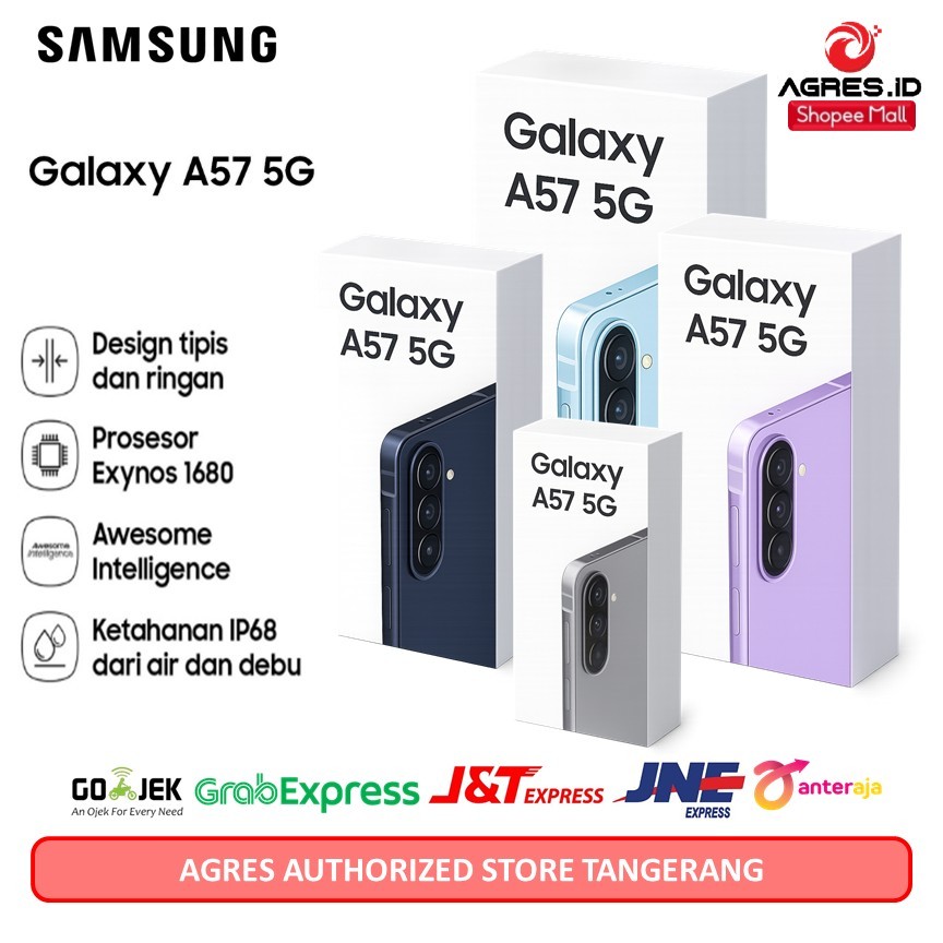 Samsung Galaxy A57 5G 8/256GB - Awesome Gray | Hp AI | IP68 | 5000 mAh
