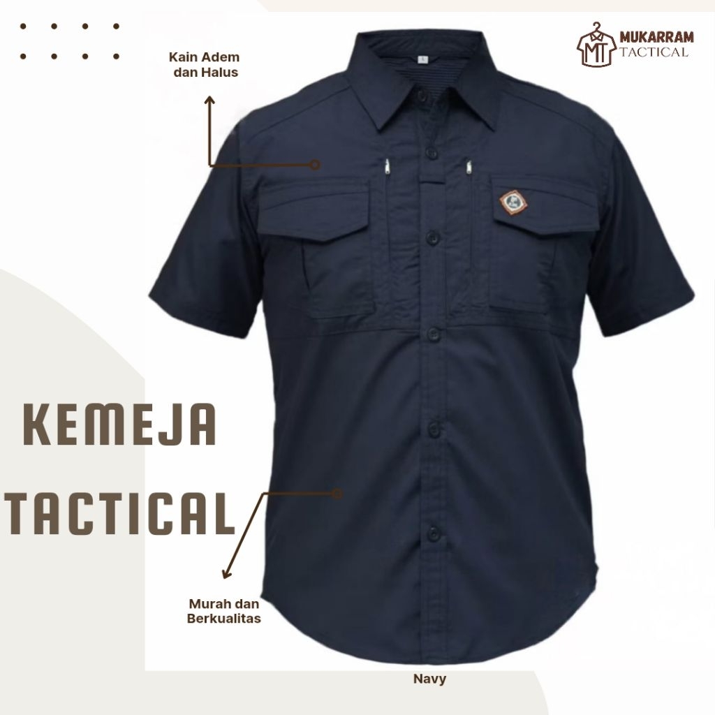 Kemeja tactical m-tac lengan pendek