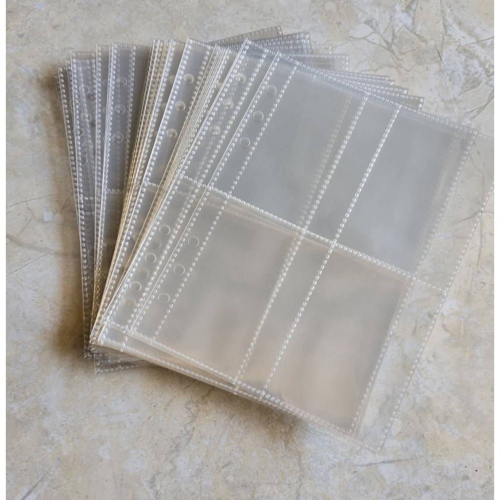 Sleeve Binder Photocard PC A5 Transparan Double Sisi untuk Binder 6 Ring