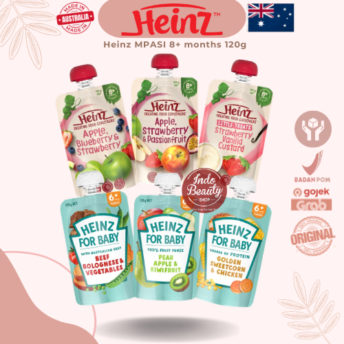 Heinz MPASI 8+ months 120g | Baby Food Pouch Australia