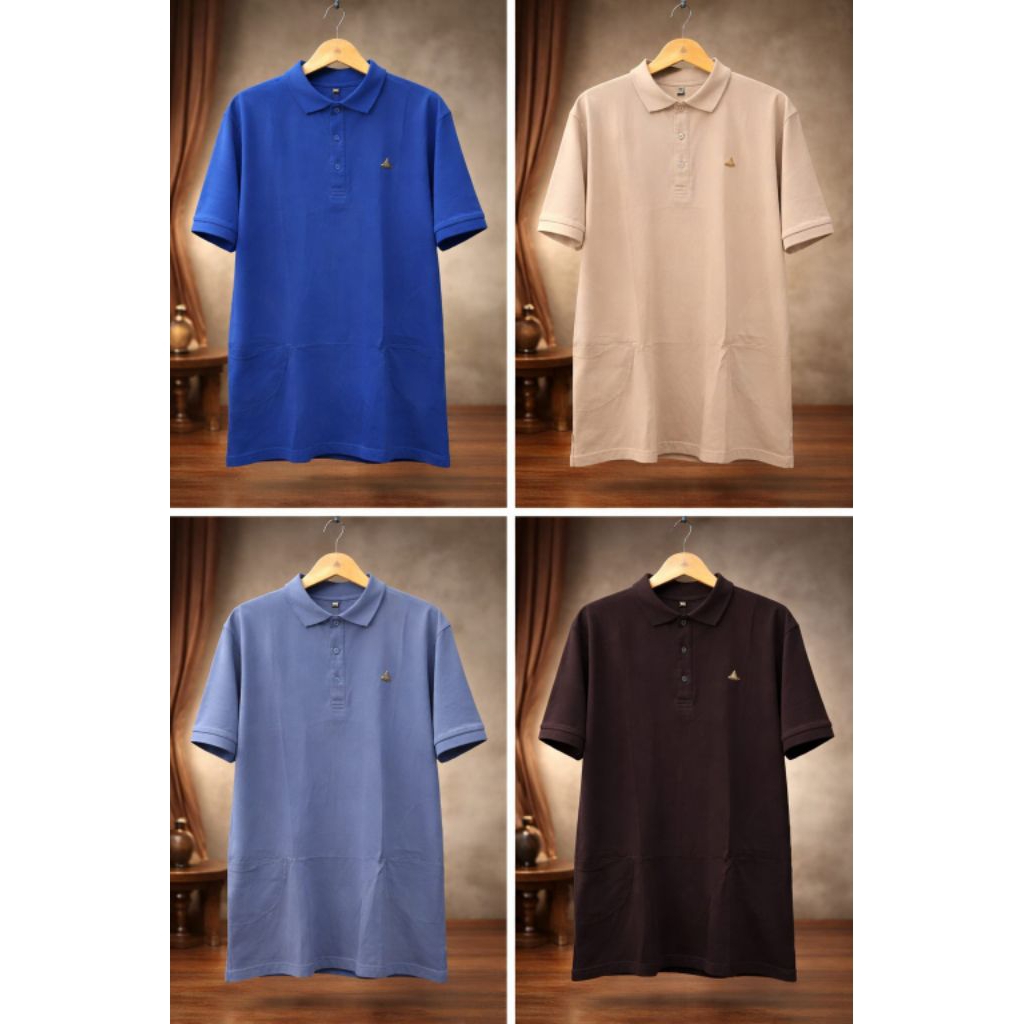 EgyptMuslim-Polo Shirt Pria Premium/Kaos Kerah Ekslusif Adem &Nyaman/Casual Formal Look
