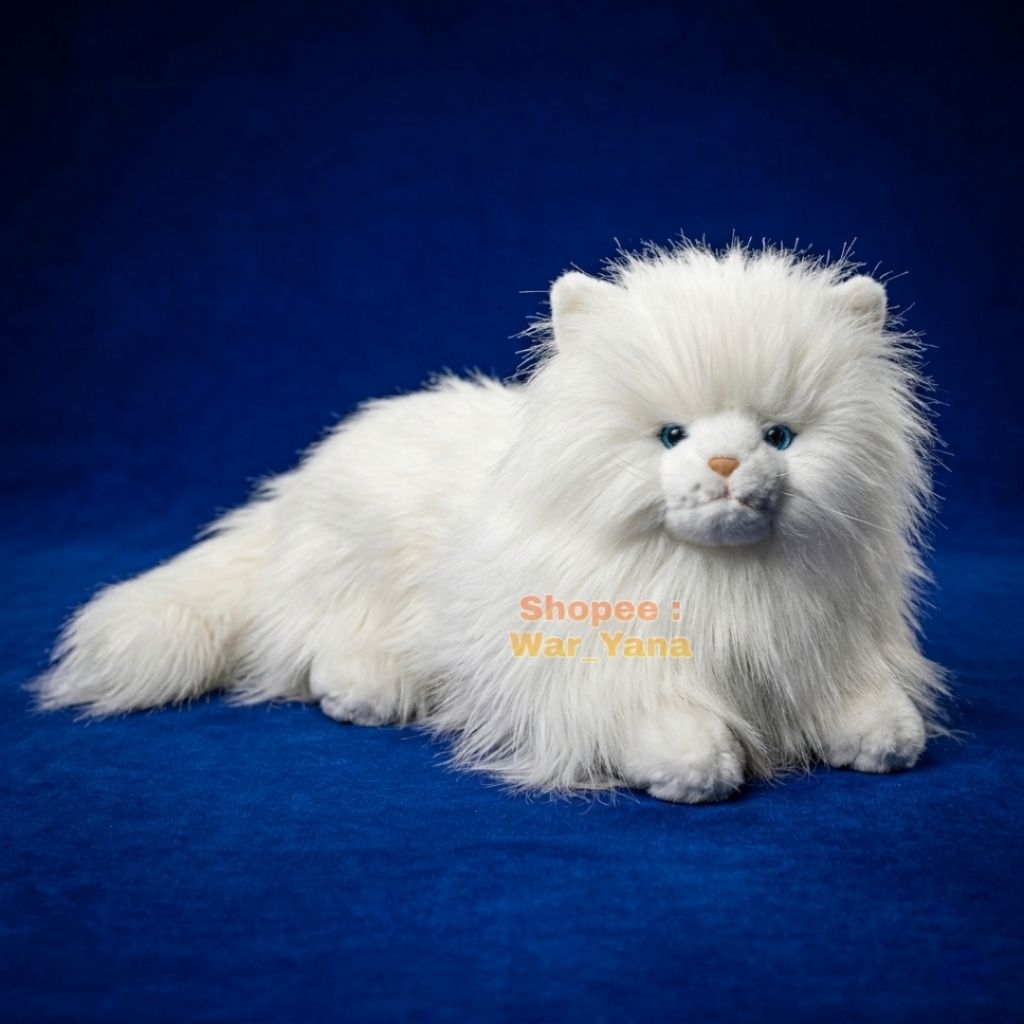 Boneka Kucing Persia Import U.S.A Original THE BEARINGTON COLLECTION Soft Toys white Cat Kitten Kitt