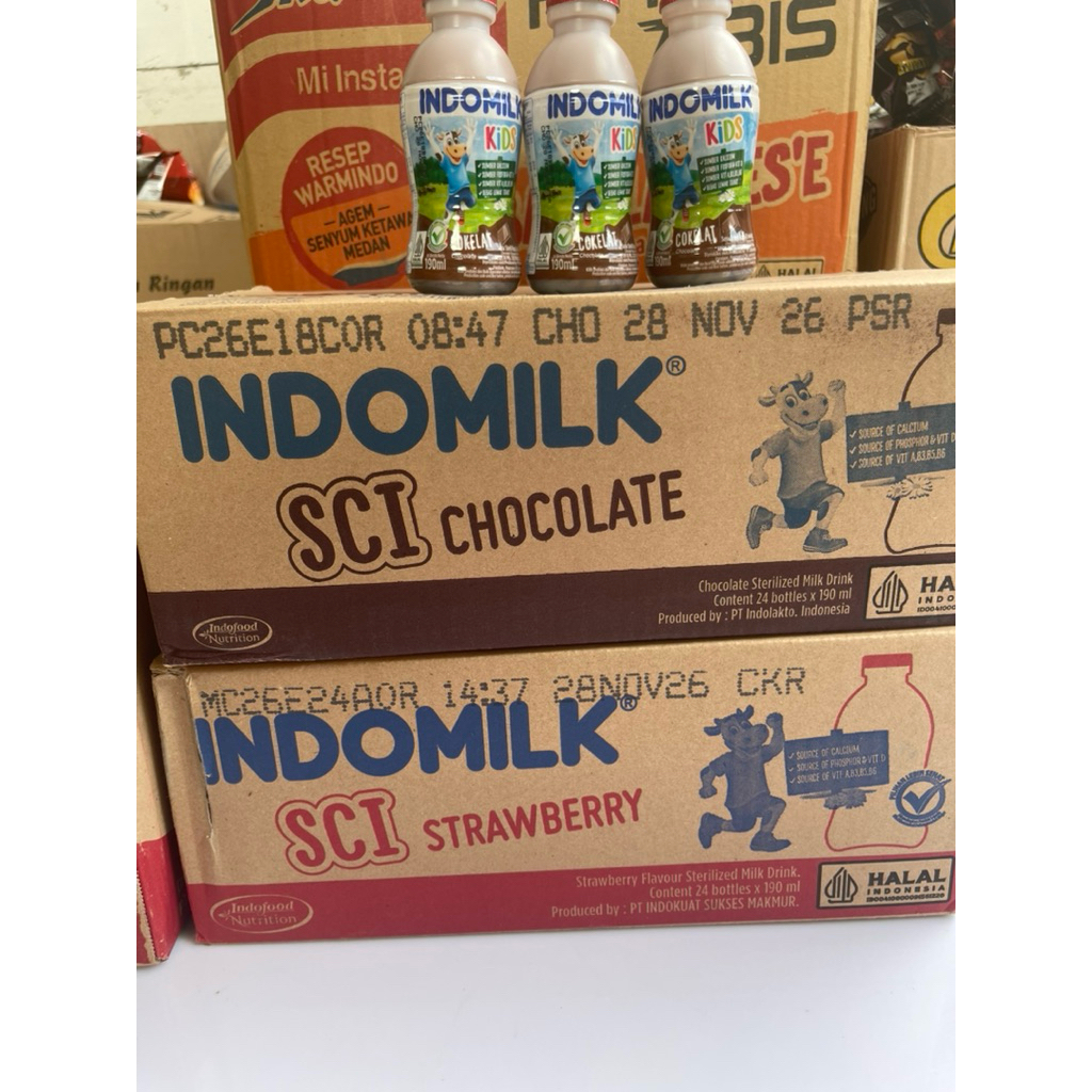 SUSU INDOMILK BOTOL 190ml KARTON MURAH