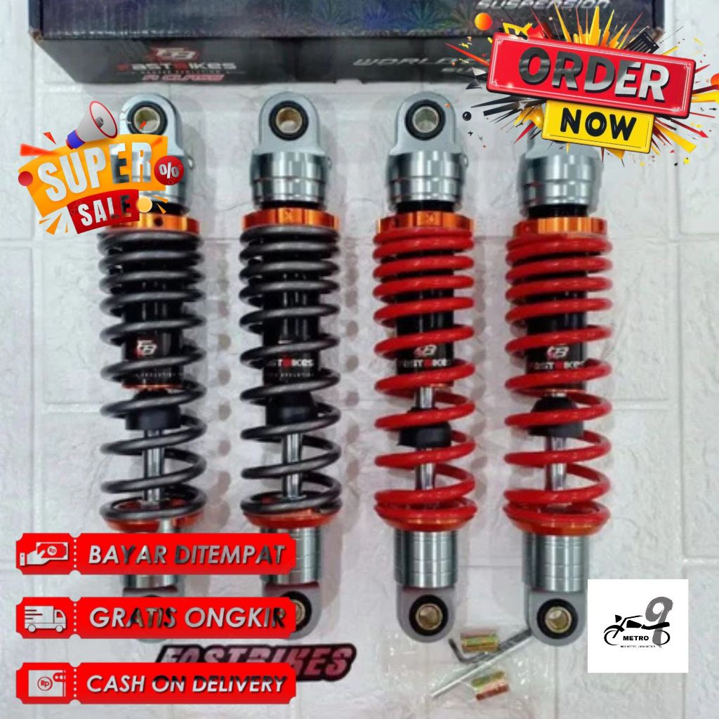 SHOCKBREAKER BELAKANG NON TABUNG FAST BIKES 95 MODEL KTC RAZOR UK 280MM 320MM 340MM UNIVERSAL SUPRA 