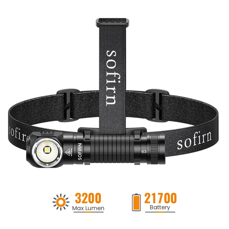 SOFIRN HS45 with Active Cooling Fan 3200LM 223M Headlamp Senter Kepala