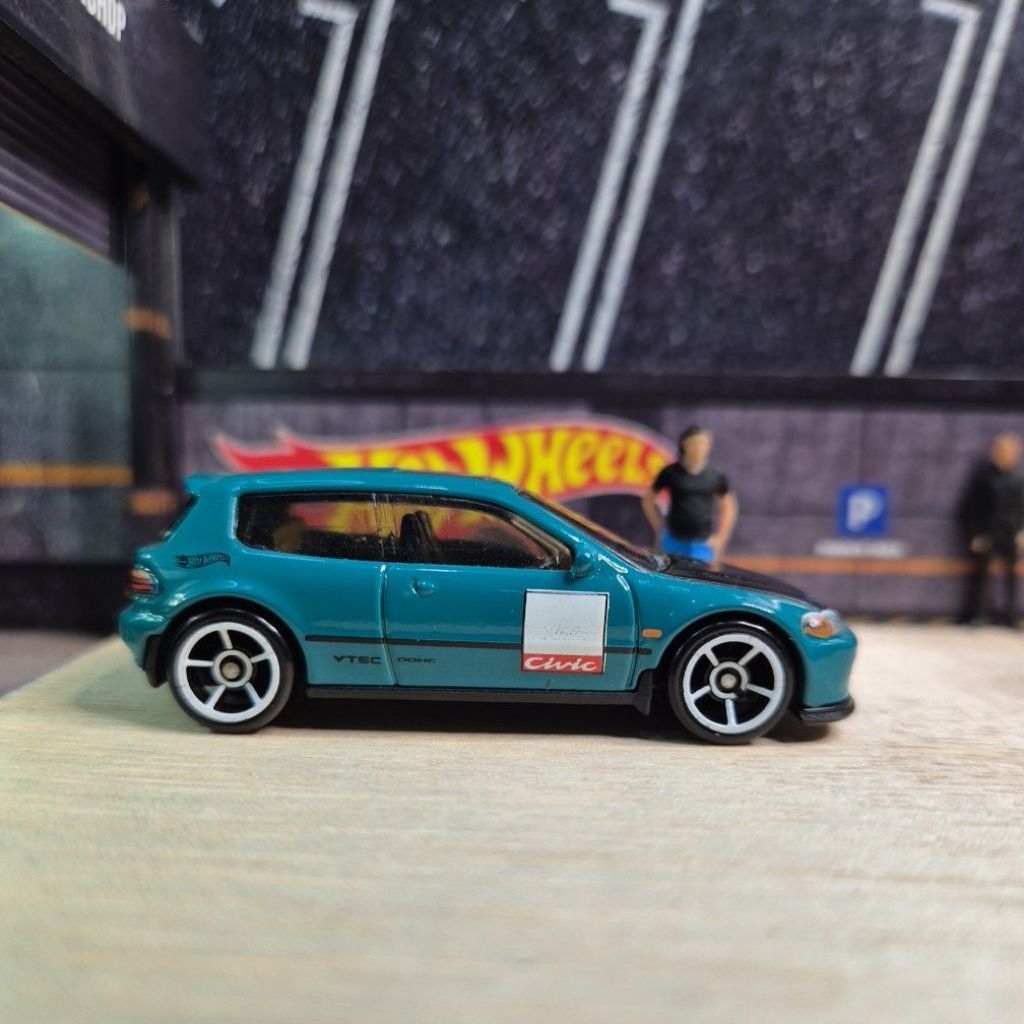 HOT WHEELS HONDA CIVIC EG HIJAU
