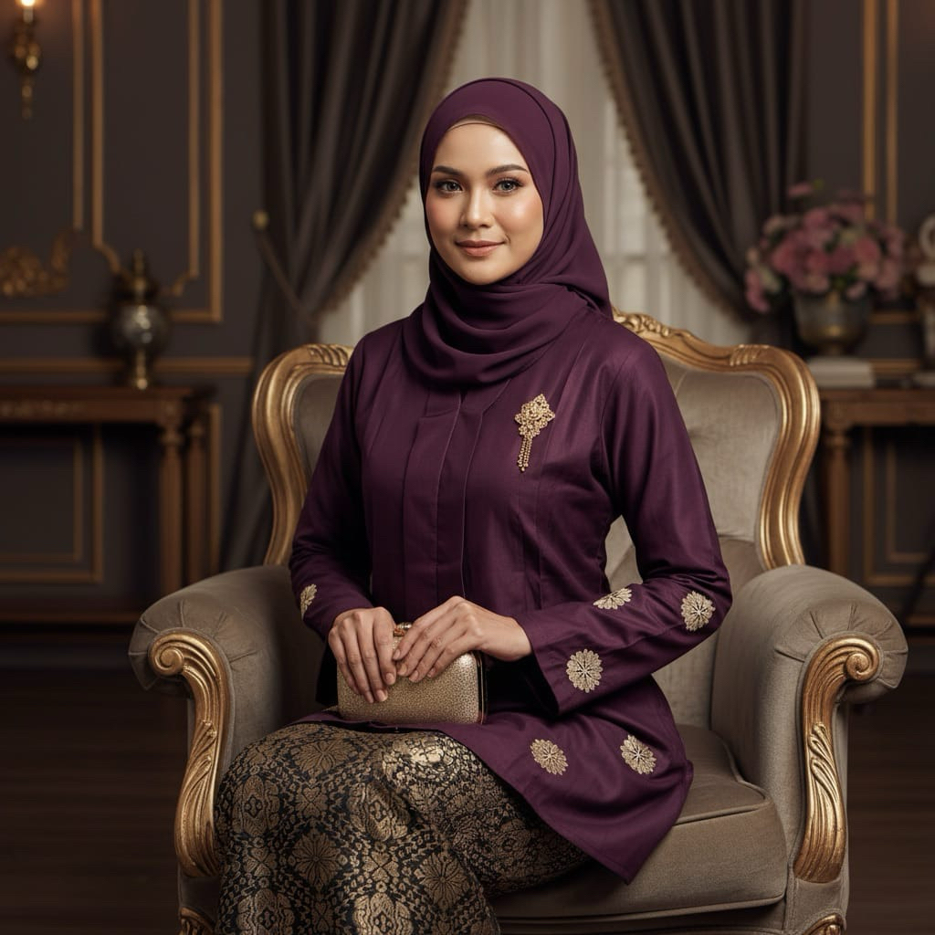SET KEBAYA SEROJA/ TUNIK BORDIR ROK SONGKET/ KEBAYA MODERN/ BAJU KURUNG MELAYU/ BAJU KURUNG ROK TUNI