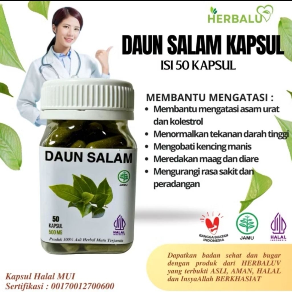 kapsul daun salam HERBALUV