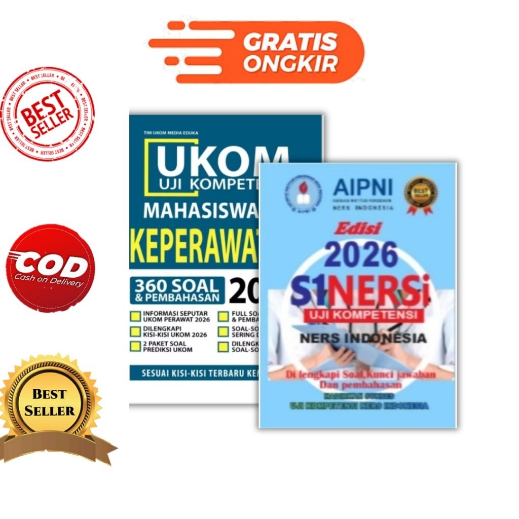 BUKU  SINERSI NERS 2026 & UJI KOMPETENSI UKOM D3 MAHASISWA 2026 BEST SELLER SESUAI KISI-KISI TERBARU