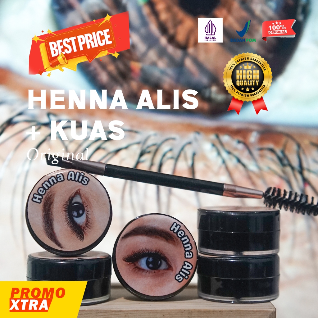 HENNA ALIS & KUAS PREMIUM ARAB SAH BUAT SHOLAT | HENNA ALIS TAHAN LAMA