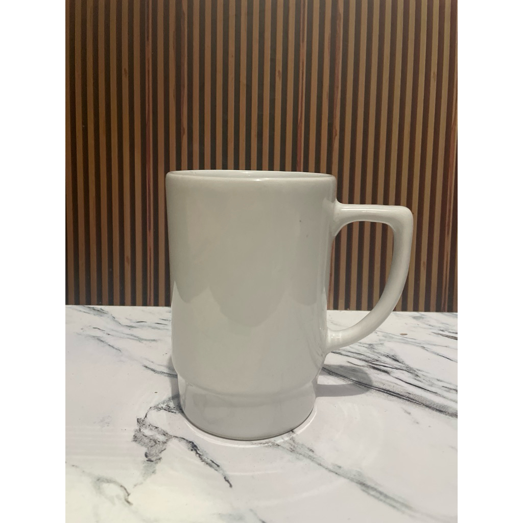 Gelas Keramik putih — Grade B | Mug Kopi / Teh Minimalis Estetik