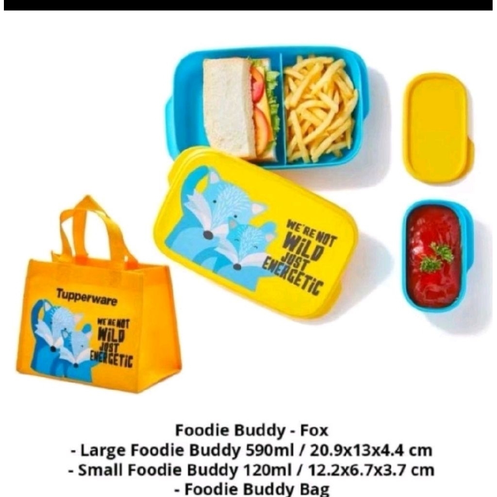 foodie buddy tupperware/ paket bekal tupperware/ bekal anak
