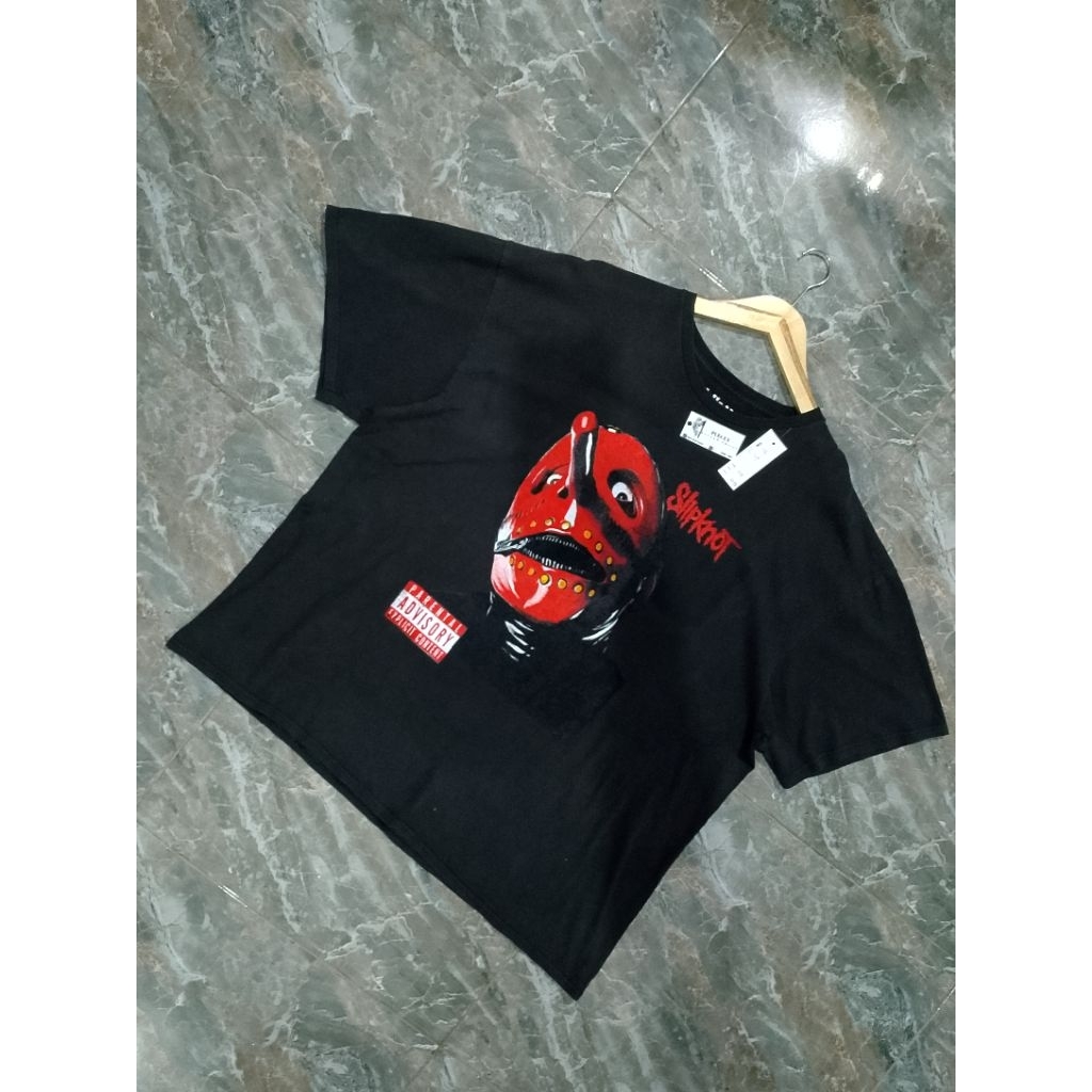 Kaos Band/T-shirt Musik/Kaos Brand/Kaos Vintage/Colaboration/official band Musik Slipknot/Second Ban