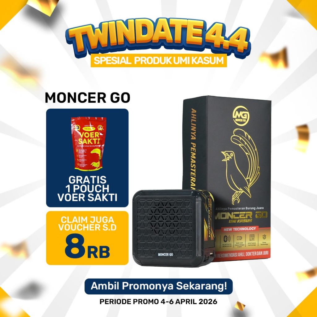 Moncer Go New Technology Speaker Pemasteran Burung Digital Suara Kicau Burung Profesional