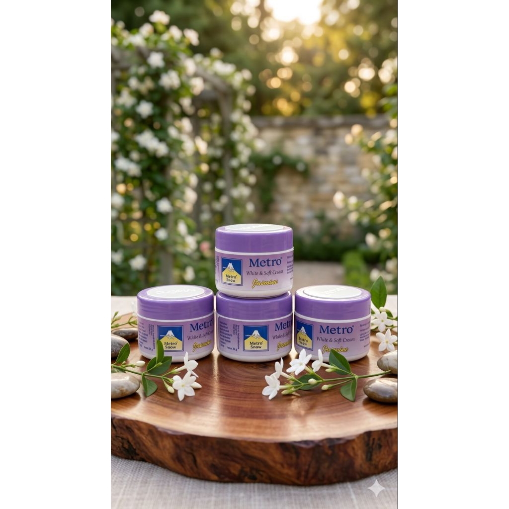 CREAM METRO SNOW  WARNA SNOW. JASMINE