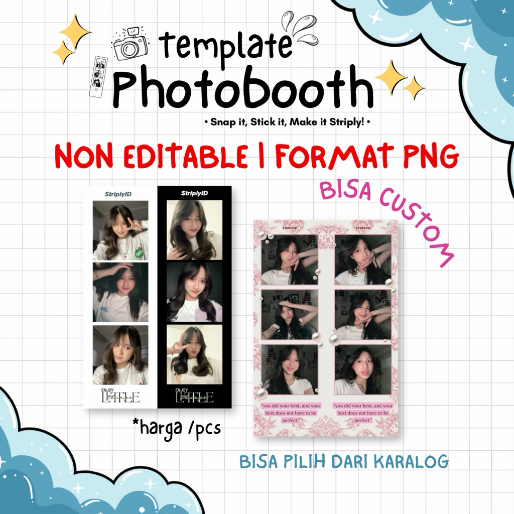 DESIGN TEMPLATE PHOTOBOOTH SATUAN (BISA CUSTOM UNTUK USAHA PHOTOBOOTH)