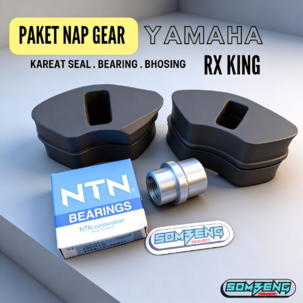 Nap Gear Set RX king Karet Bearing Boshing NapGear Tromol Rx King Jupiter Scorpio Vixion