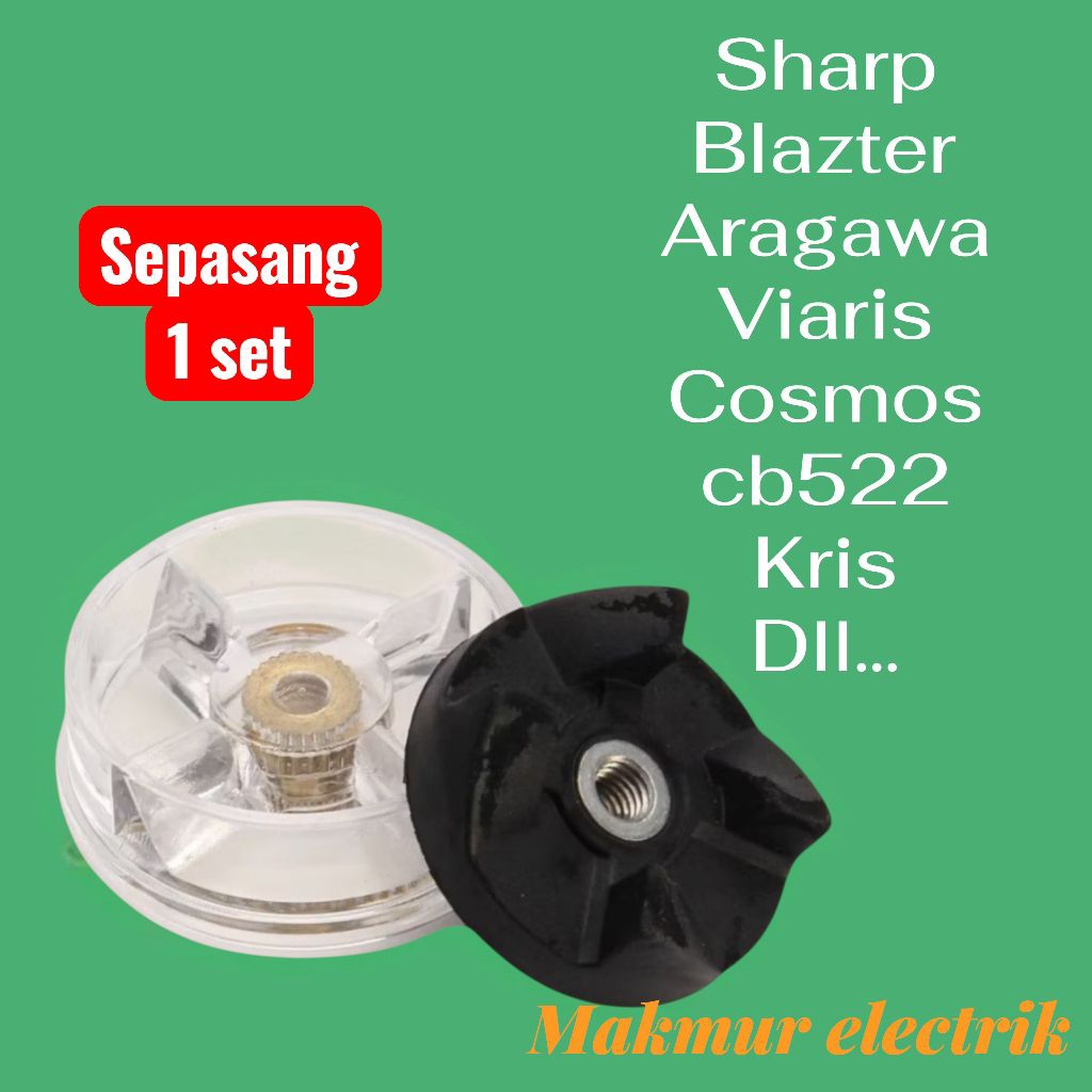 Gear Gigi Blender Universal Pengganti Blender Sharp Blazter  Aragawa Viaris cosmos cb522 sepasang