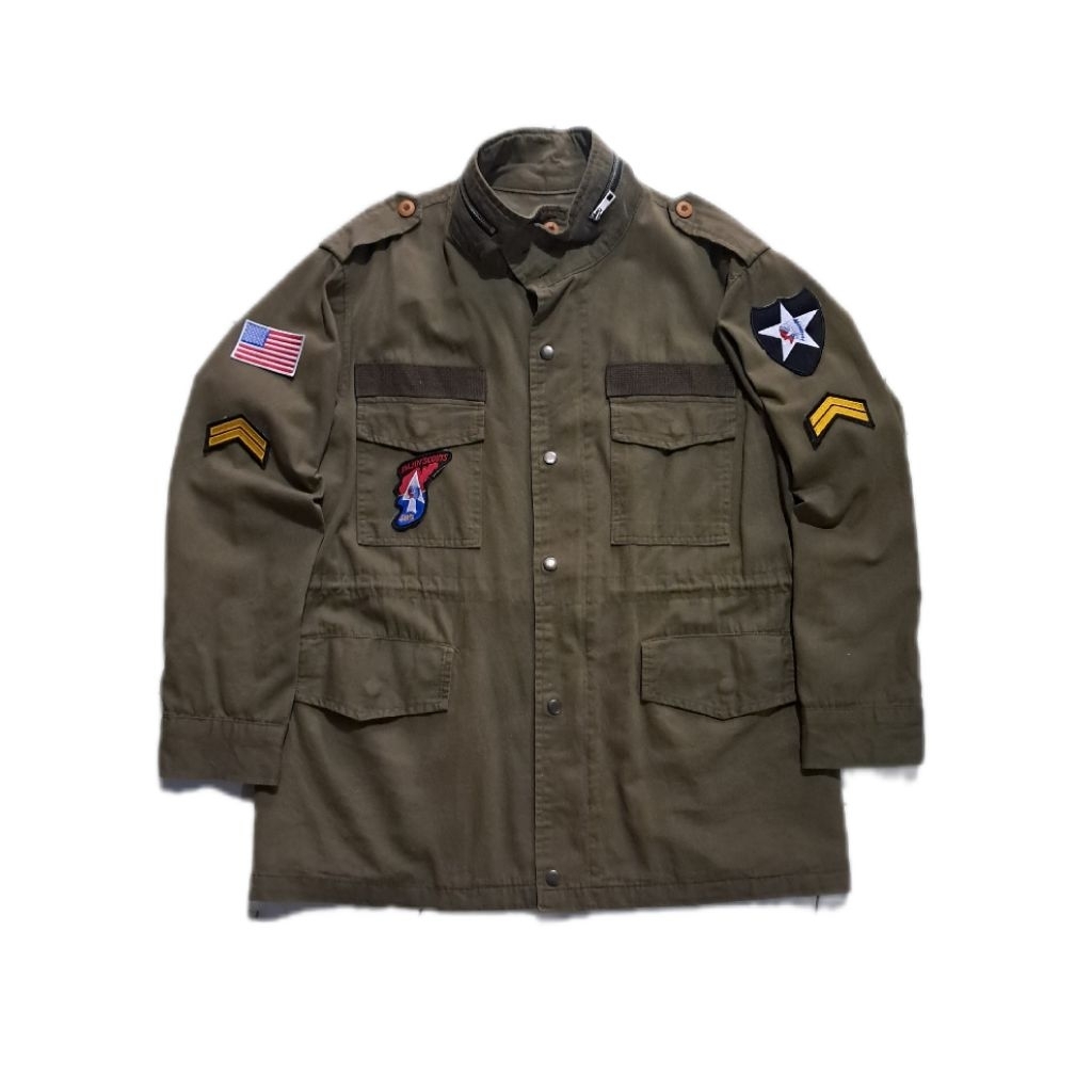 jacket m65 us army fashion repro full patch infantry imjin john lennon