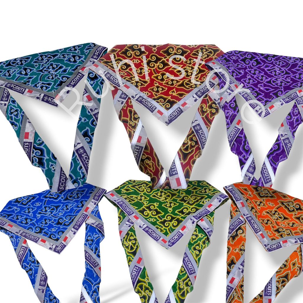 Scraft Pramuka Batik Mega Mendung scarf lis scout spothlight menyala