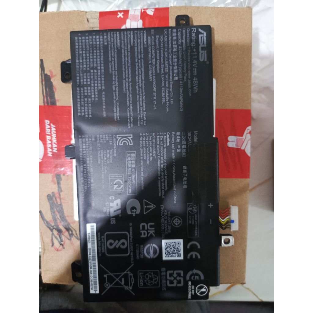 batterai asus tuf fx506hc