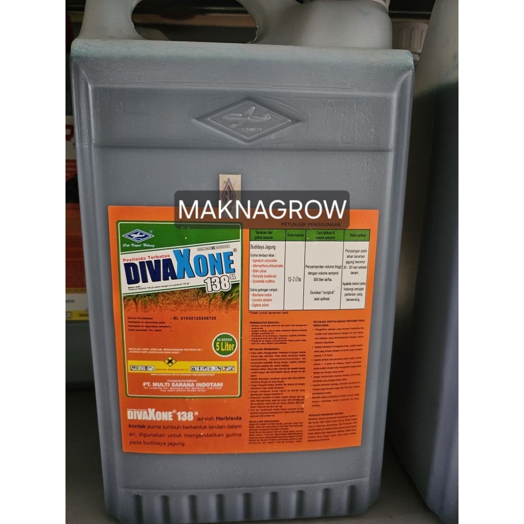 Herbisida DIVAXONE 138 SL Racun rumput kontak 5 liter