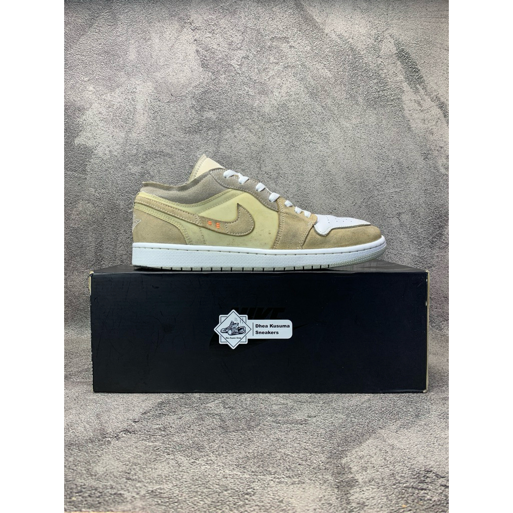 Sepatu Second  Air Jordan 1 Low SE Craft Inside Out White Phantom  Size 44  Original Guarantee 100%