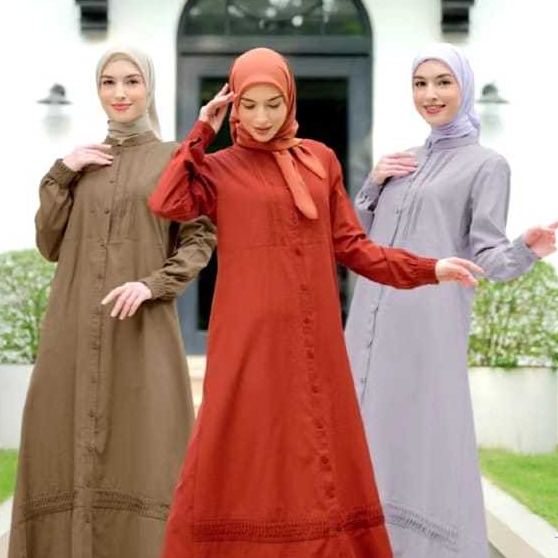 NIBRAS - CHANDANA GAMIS WANITA POLOS TERBARU S-XXL