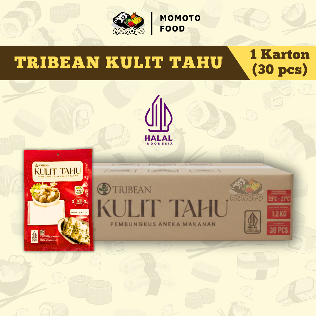 Grosir Tribean Kulit Tahu Premium Halal Kembang Tahu Penang Medan non GMO Lembar Kekian Dimsum Heken