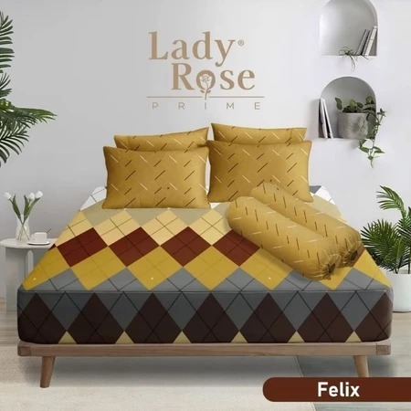 LADY ROSE PRIME - Sprei FITTED Queen / King T30 (160x200/180x200) spray / sprai / sprey / tinggi 30 