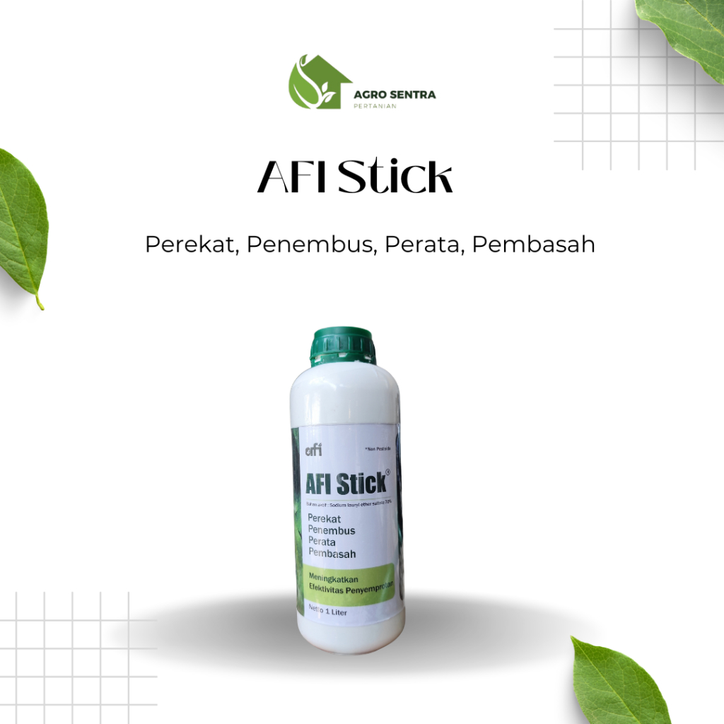 AFI STICK - Perekat Perata Pembasah - Cocok Tanaman Buah - Dilengkapi 70% Sodium Lauryl Ether Sulfat