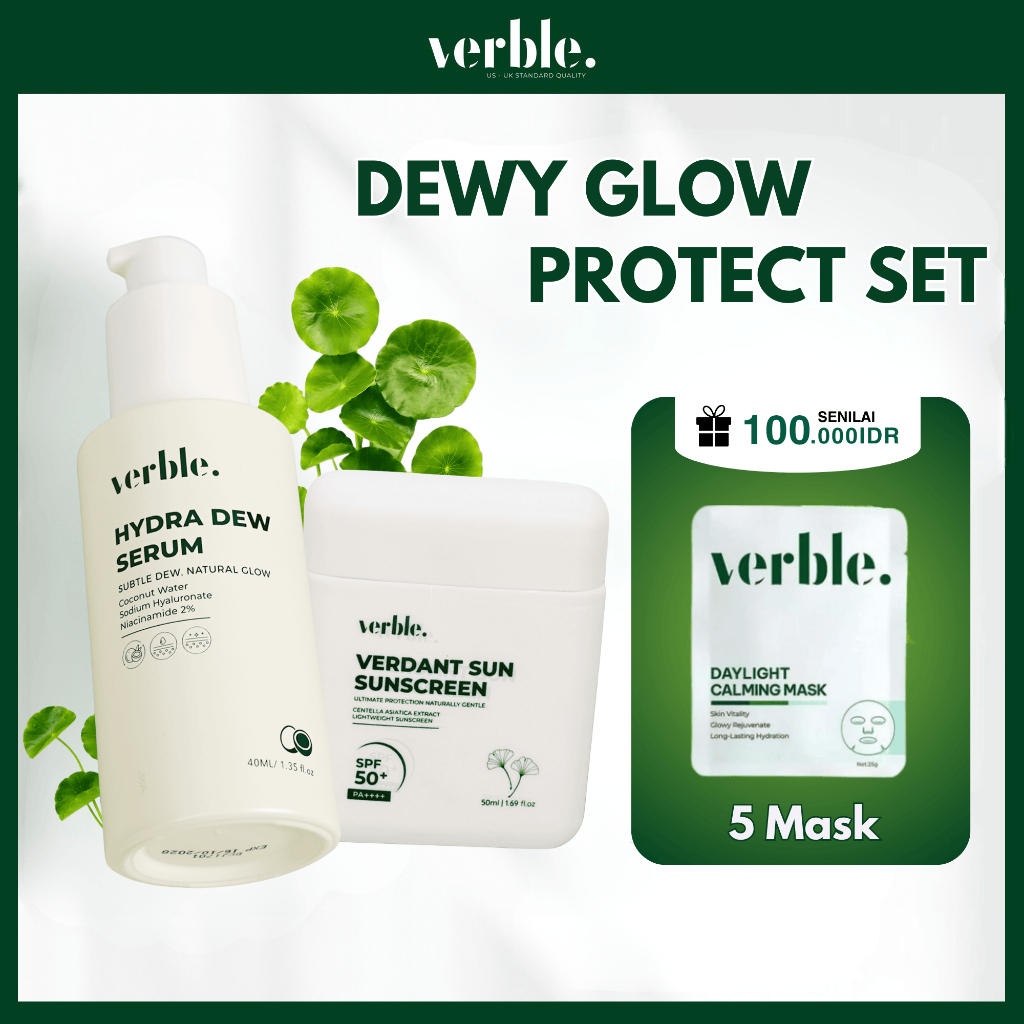 VERBLE  Dewy Glow Protect Set