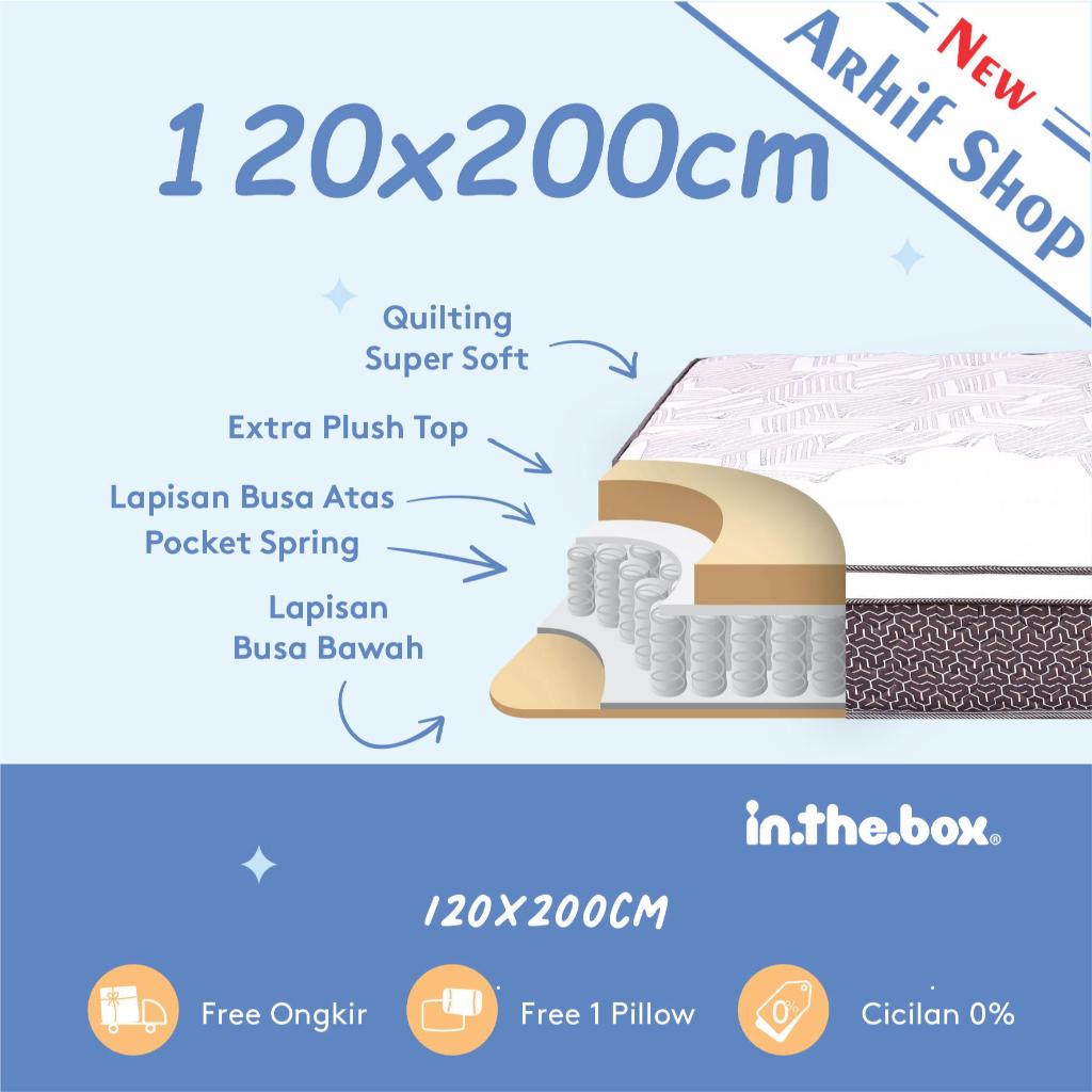 SPRING BED inthebox X size 120x200x27 (Full) KASUR IN THE BOX