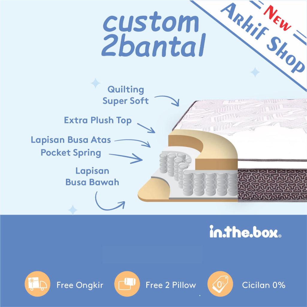 SPRING BED inthebox X size 150x200x27 (custom size) KASUR IN THE BOX