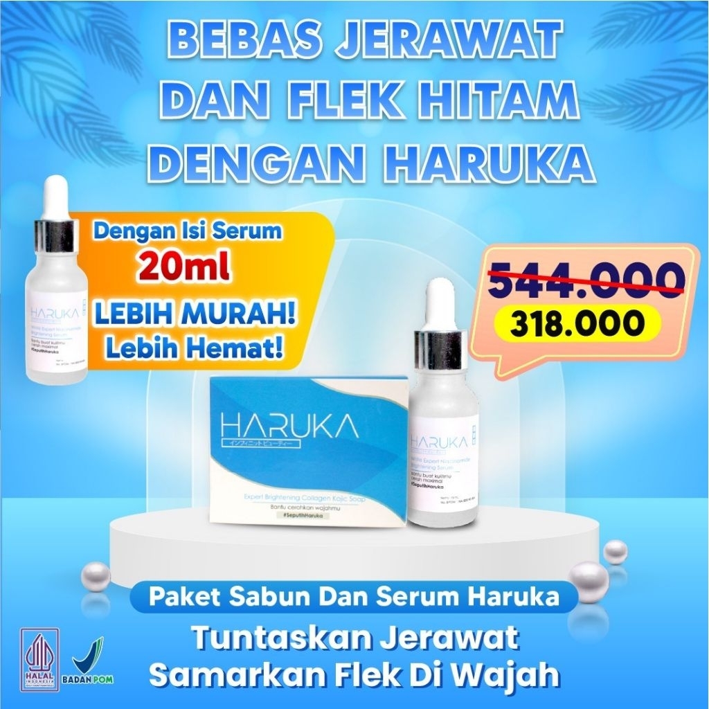 Haruka Skincare Paket Skincare Haruka Untuk Kulit Berjerawat ( BPOM)