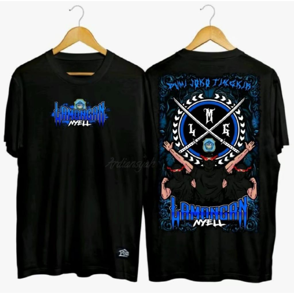 KAOS LAMONGAN NYELL BUMI JOKO TINGKIR MOTIF BIRU