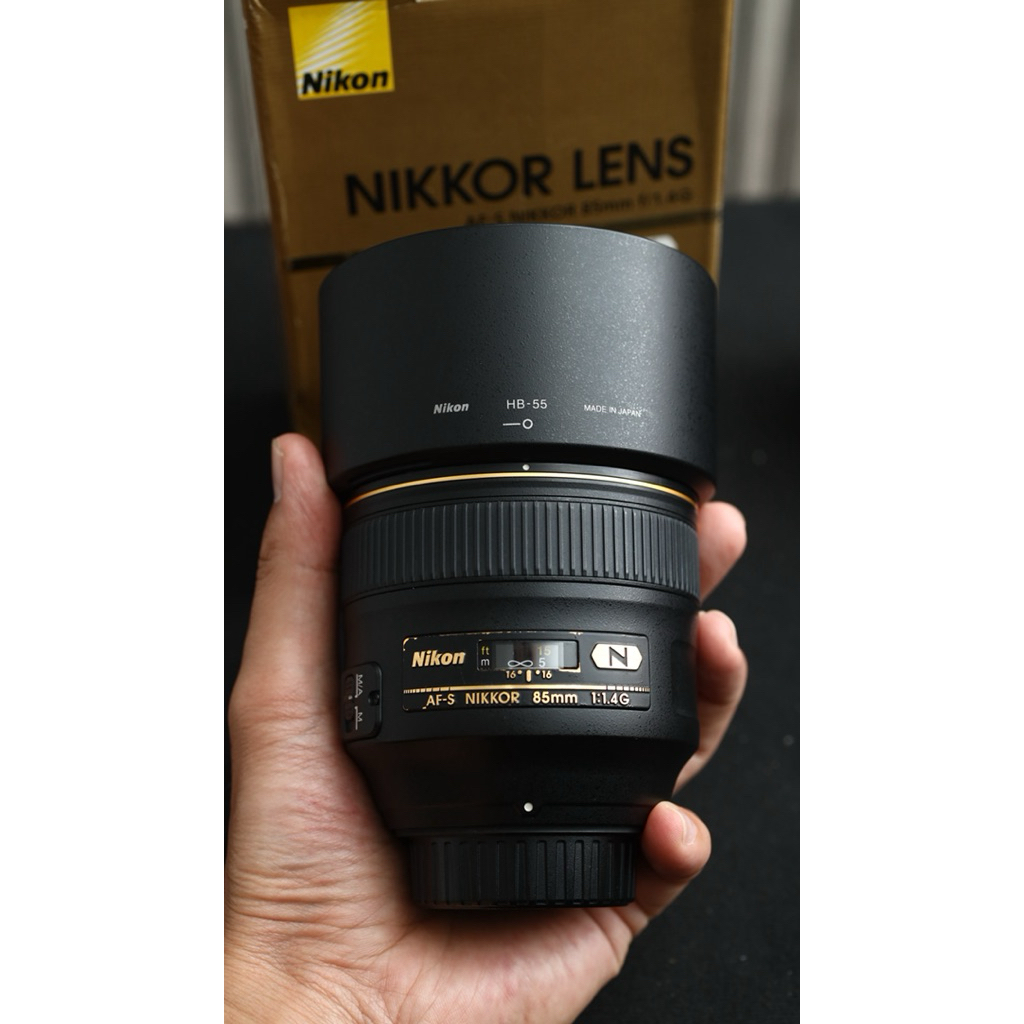 MULUS LENGKAP Lensa FIX Nikkor Nikon 85mm F1.4 G NANO