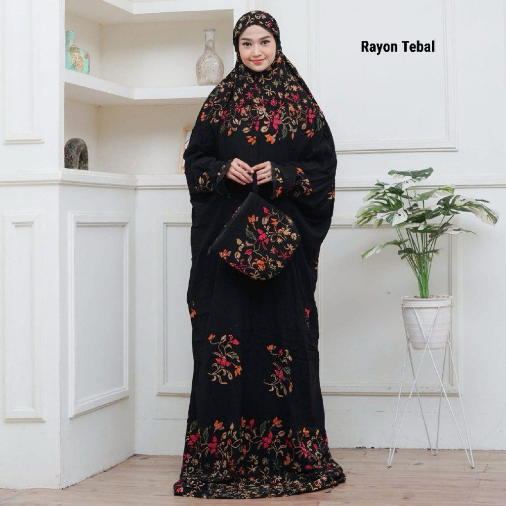 MUKENA TERUSAN RAYON JUMBO BATIK CAP PEKALONGAN
