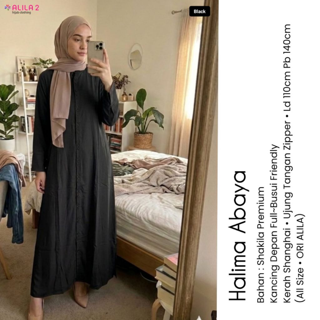 HALIMA ABAYA, ABAYA shakila premium