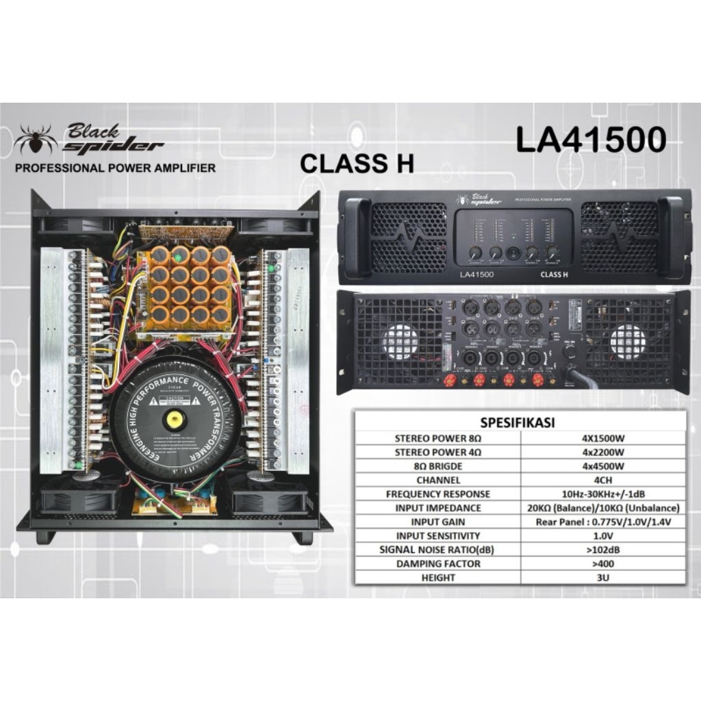 POWER BLACK SPIDER CLASS H LA415000/Power Black Spider Class H La415000/ power black spider class h 