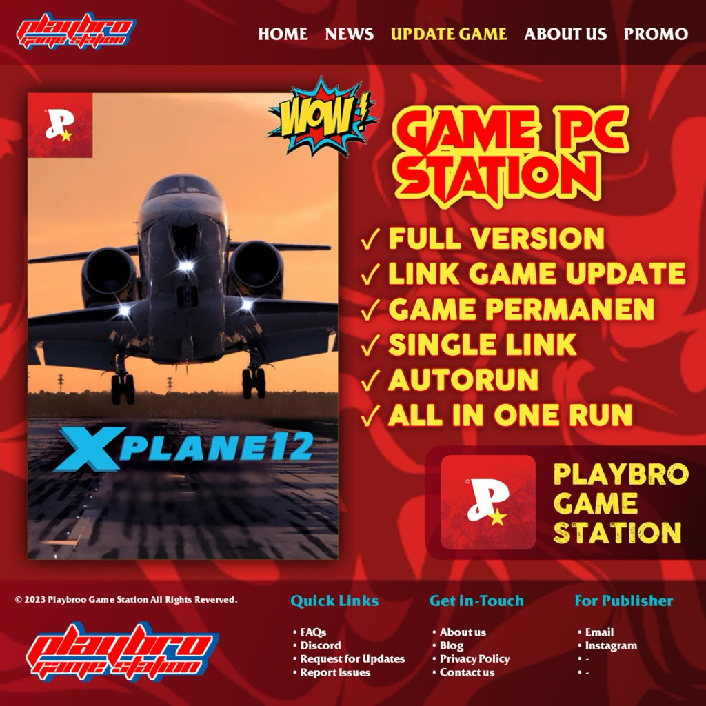 X-Plane 12 - Game PC/Laptop (Download to Play Bro)