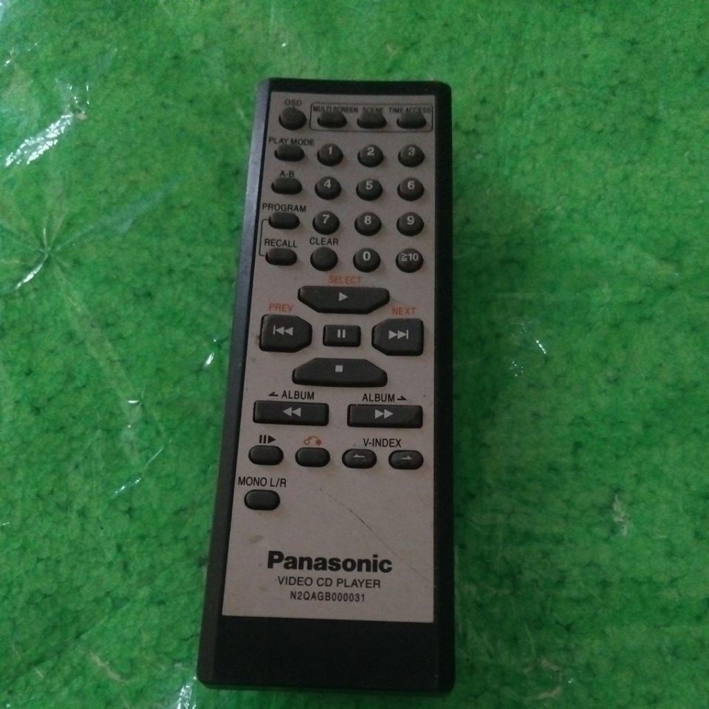 REMOTE COMPO VCD PLAYER PANASONIC N2QAGB000031