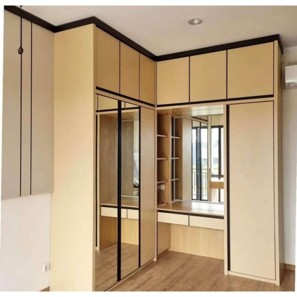 Lemari Pakaian Kabinet bawah tangga kitchen set backdrop tv hpl taco