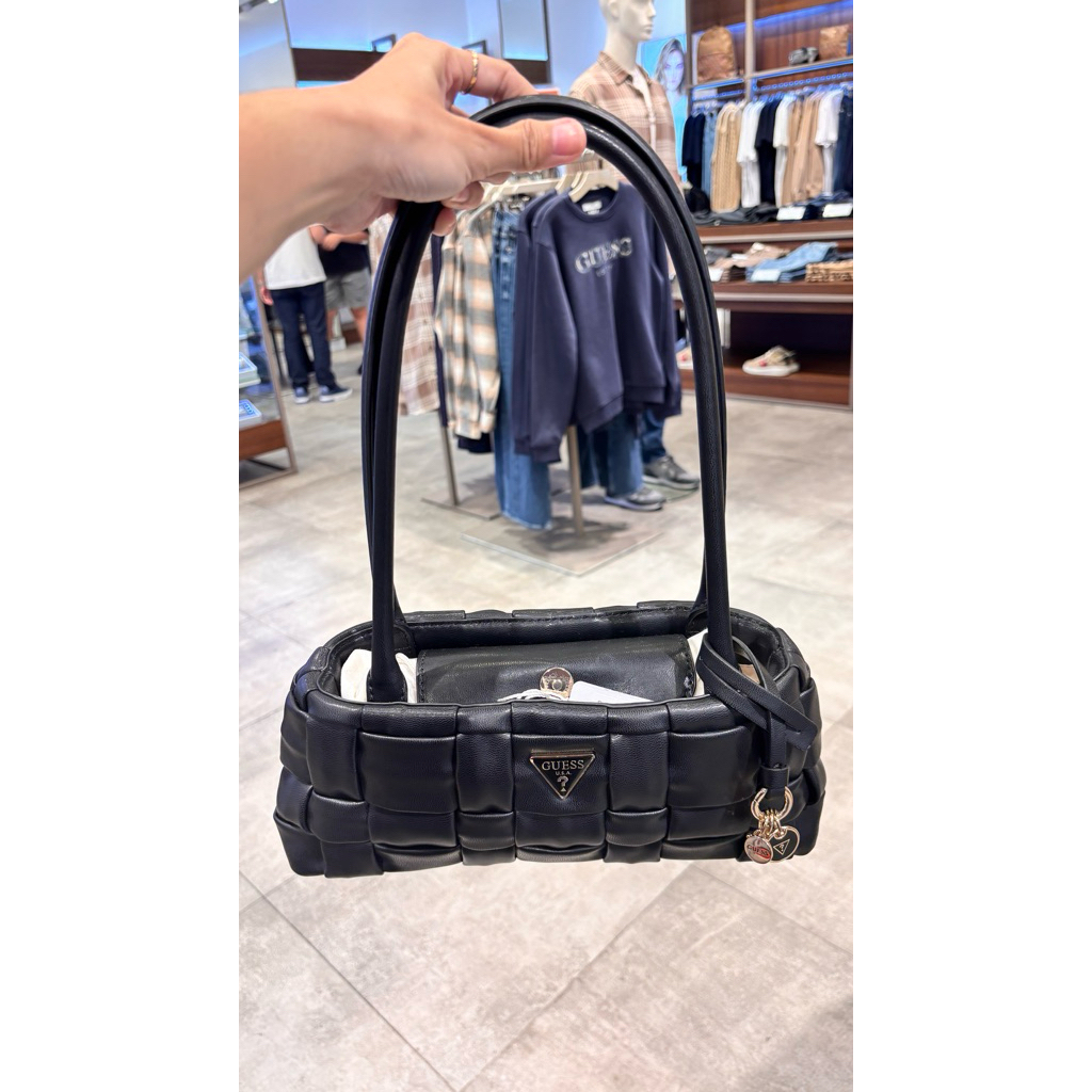 PROMO Guess Marion Shoulder Bag (Black) Tas Guess Original 100%
