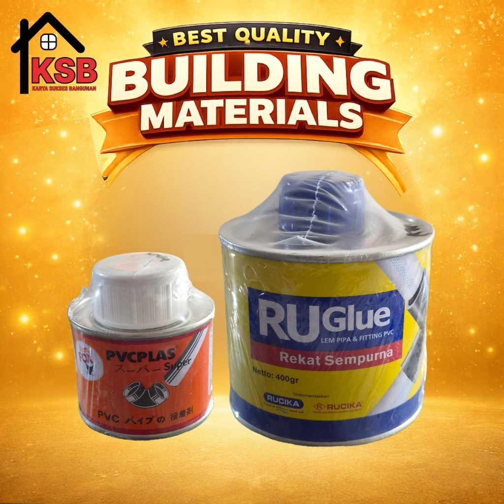 Lem PVC Lem Pipa Kaleng  Kecil 100gr dan Kaleng Besar 400gr